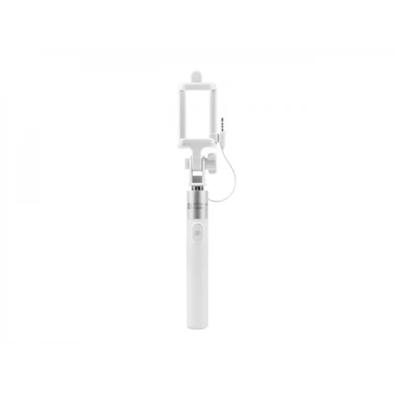 Palo selfie Monopod con cable blanco