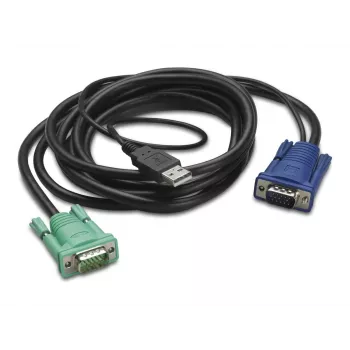 APC Cable KVM (teclado/vídeo/ratón) – USB, HD-15 (VGA)