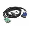 APC Cable KVM (teclado/vídeo/ratón) – USB, HD-15 (VGA)