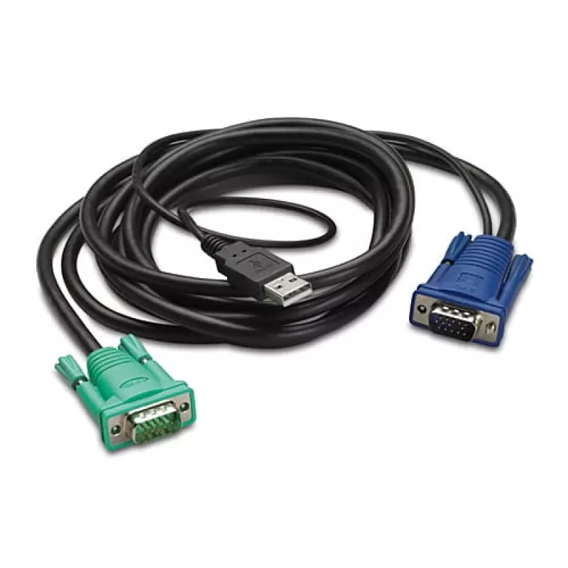 APC Cable KVM (teclado/vídeo/ratón) – USB, HD-15 (VGA)