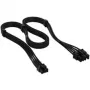 Corsair Cable PCIe de 6+2 pines con funda premium, para fuente de alimentación Type-5 – negro