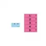 Sigel GN101 Bloc numerado 1-100, 105 x 50 mm, 100 hojas, colores surtidos