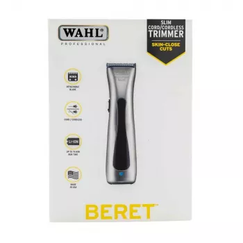 Wahl 08841-66 ProLithium Beret cortapelos profesional - plateado/negro