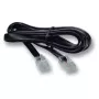 EFB Cable modular negro, 2 x conector RJ10 (4/4), 1:1, 15,0 m