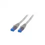 EFB Cable de parcheo RJ45 Cat.6A U/UTP LSZH Premium 500MHz gris 15m