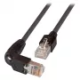 EFB Cable de parcheo RJ45 Cat.5e S/UTP PVC TM11 1x90 negro 0,25m