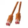 EFB Cable de parcheo RJ45 Cat.6A S/FTP LSZH Draka UC900 TM21 naranja 0,25 m