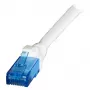 EFB Cable de red RJ45 Cat.6A U/UTP LSZH Premium 500MHz blanco 0,25m