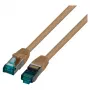 EFB Cable de red RJ45 Cat.6A S/FTP LSZH marrón 0,15m