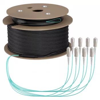 EFB Cable troncal U-DQ(ZN)BH OM3 8G (1x8) SC-SC 110m Dca LSZH