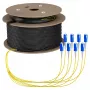 Cable trunk EFB U-DQ(ZN)BH OS2 8E (1x8) SC-SC 70m Dca LSZH G657A1