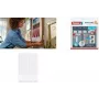 tesa Powerstrips CLICK tiras de velcro MEDIUM Slim, blanco para colgar cuadros y decoraciones planas de pared, - 1 ud. (77721-00030)