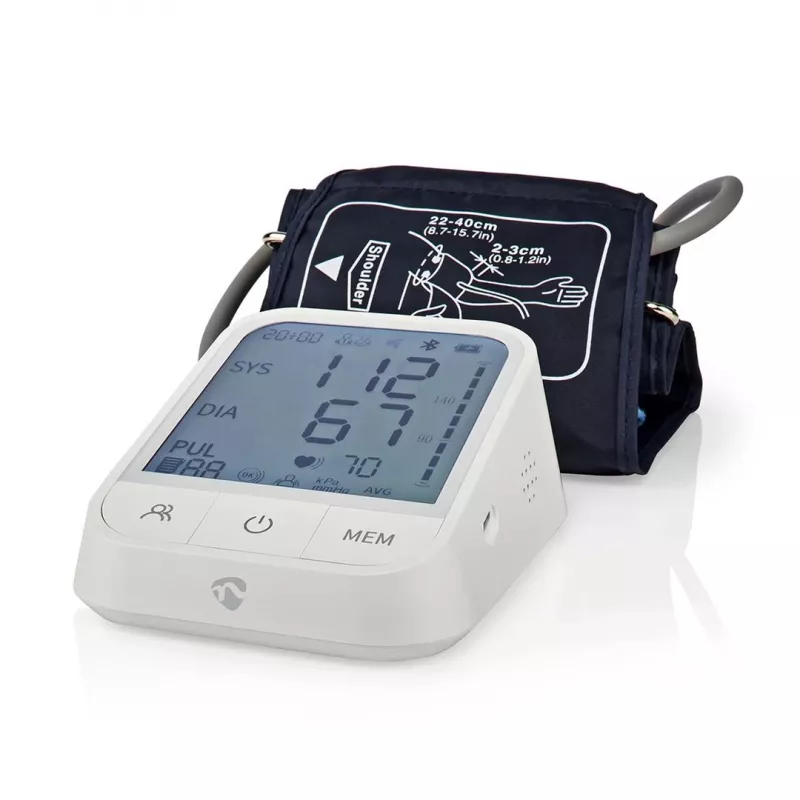 Tensiómetro Nedis SmartLife BTHBP10WT LCD 22-42 cm
