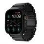NOMAD Stratos Band - Correa de titanio para Apple Watch 49mm con FKM (titanio negro, FKM negro)