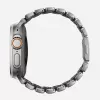 NOMAD Stratos Band - Correa de titanio para Apple Watch 49mm con FKM (titanio natural, FKM negro)