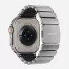 NOMAD Stratos Band - Correa de titanio para Apple Watch 49mm con FKM (titanio natural, FKM negro)