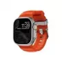 NOMAD Rocky Point Band - Correa para Apple Watch 46mm/49mm con FKM y titanio (Magma, herrajes naturales)