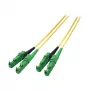 EFB Cable de red dúplex R&M E2000/APC-E2000/APC OS2 0,5 m LSZH 3 mm amarillo G657A1 Grade C