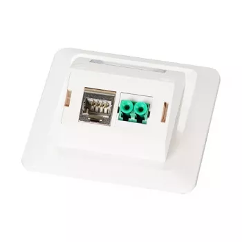 EFB Set de marco multifunción con adaptador de 1 y 2 puertos formato Keystone (HDMI, USB,