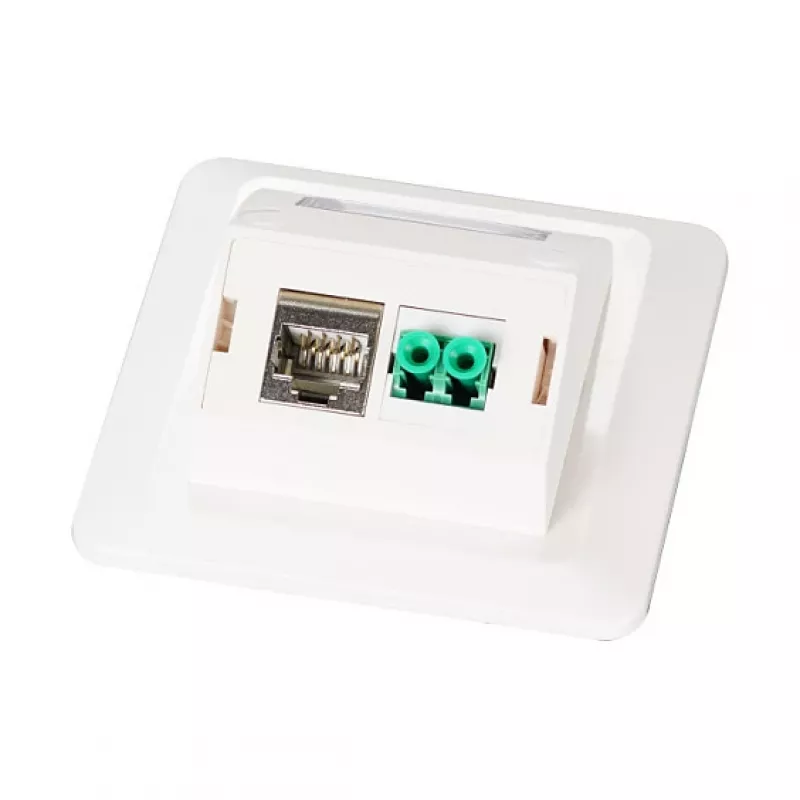EFB Set de marco multifunción con adaptador de 1 y 2 puertos formato Keystone (HDMI, USB,