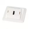 EFB Set de marco multifunción con adaptador de 1 y 2 puertos formato Keystone (HDMI, USB,