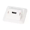 EFB Set de marco multifunción con adaptador de 1 y 2 puertos formato Keystone (HDMI, USB,