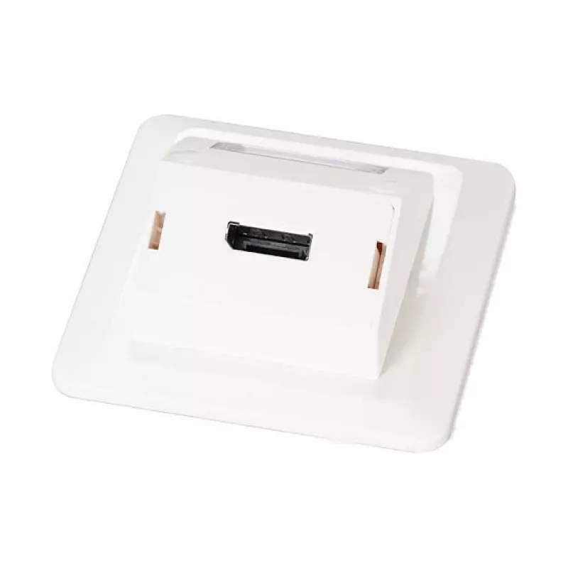 EFB Set de marco multifunción con adaptador de 1 y 2 puertos formato Keystone (HDMI, USB,