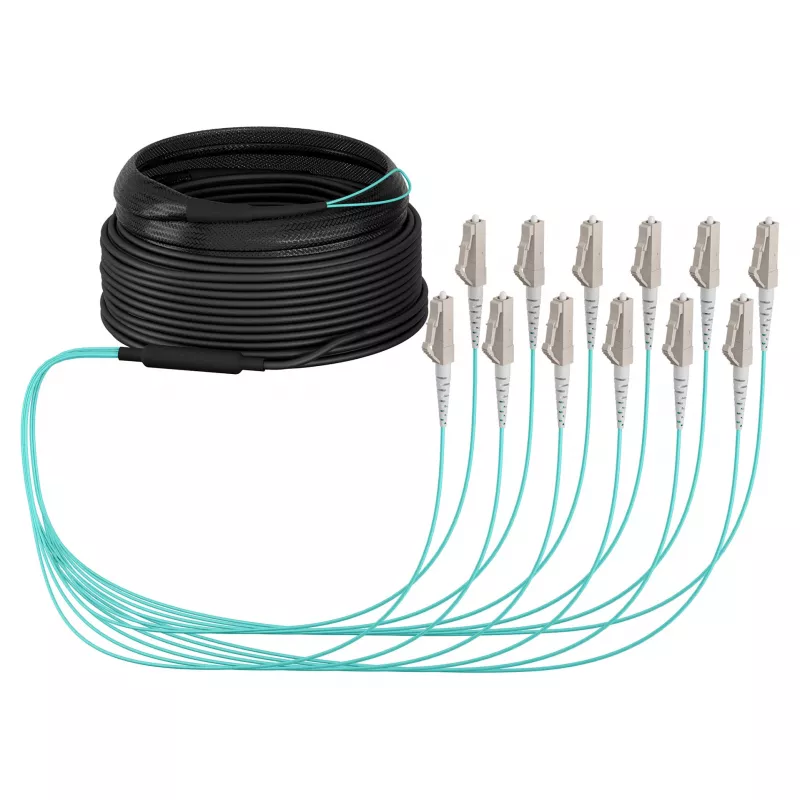 EFB Cable trunk U-DQ(ZN)BH OM3 12G (1x12) LC-LC 20 m Dca LSZH