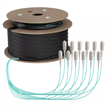 Cable trunk EFB U-DQ(ZN)BH OM3 12G (1x12) SC-SC 180m Dca LSZH