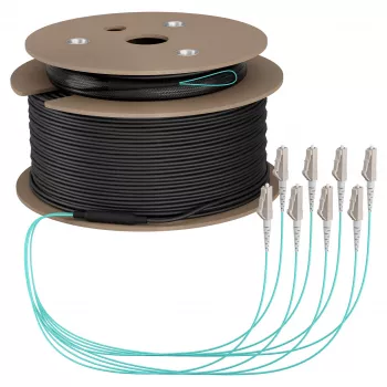 Cable trunk EFB U-DQ(ZN)BH OM3 8G (1x8) LC-LC 180m Dca LSZH