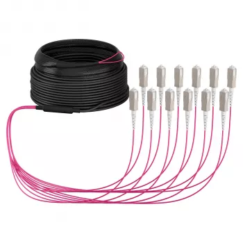 Cable trunk EFB U-DQ(ZN)BH OM4 12G (1x12) SC-SC 20m Dca LSZH