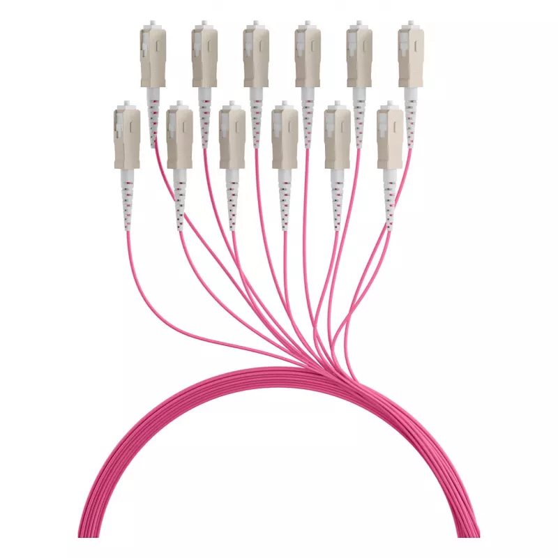 Cable trunk EFB U-DQ(ZN)BH OM4 12G (1x12) SC-SC 60m Dca LSZH