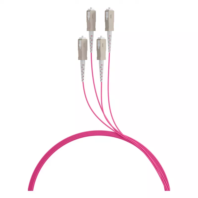 Cable trunk EFB U-DQ(ZN)BH OM4 4G (1x4) SC-SC 140m Dca LSZH