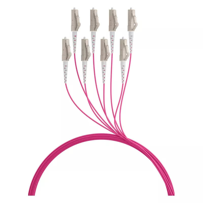 Cable trunk EFB U-DQ(ZN)BH OM4 8G (1x8) LC-LC 30m Dca LSZH