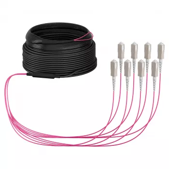 Cable trunk EFB U-DQ(ZN)BH OM4 8G (1x8) SC-SC 10m Dca LSZH