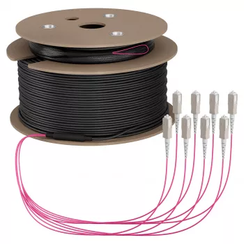 Cable trunk EFB U-DQ(ZN)BH OM4 8G (1x8) SC-SC 110m Dca LSZH