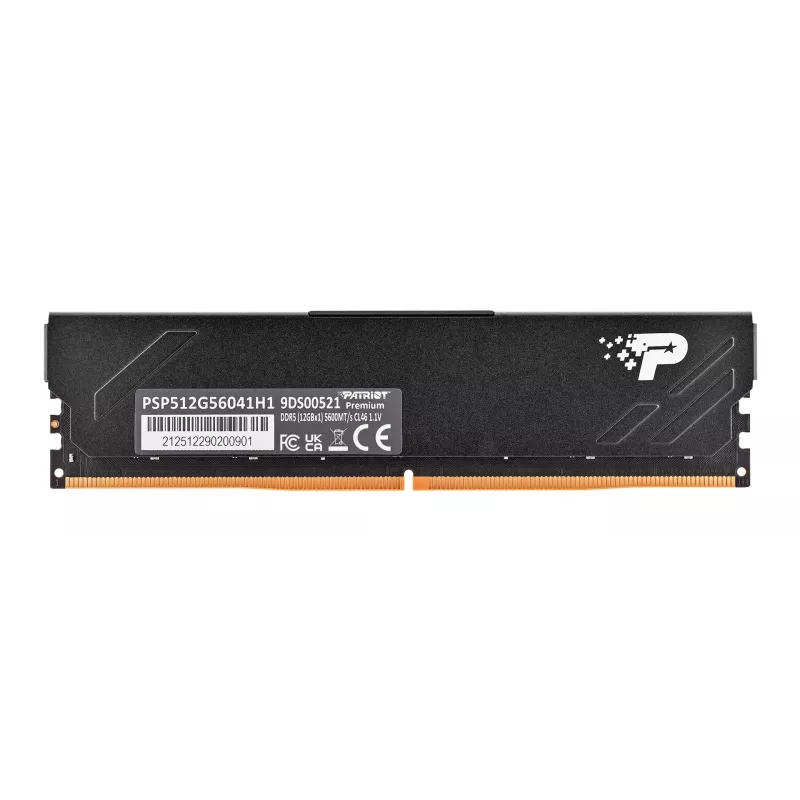Patriot Premium Negro DDR5 12GB 5600MHz Disipador 1Rank