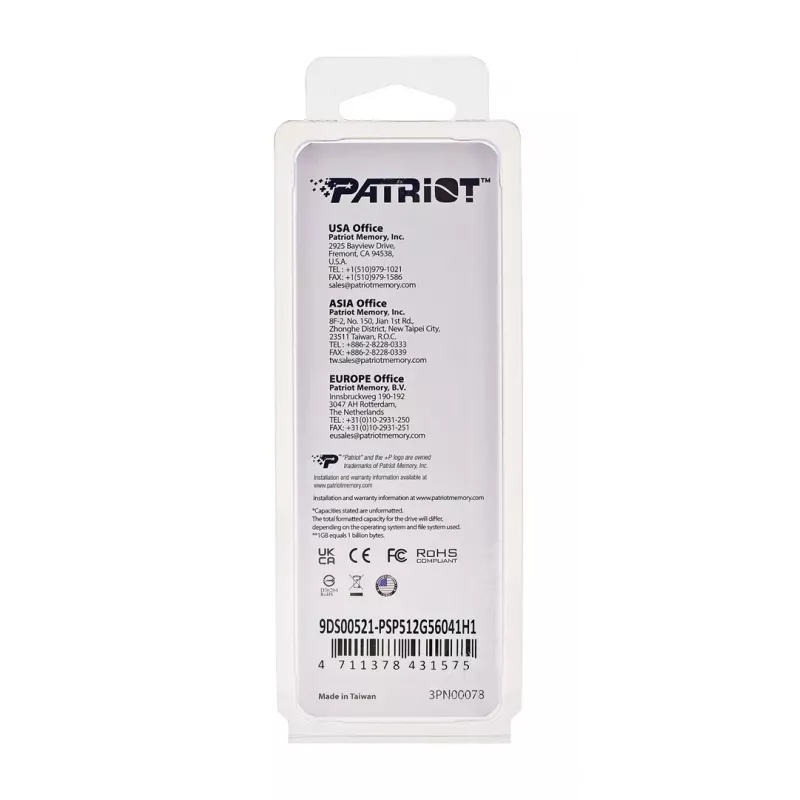 Patriot Premium Negro DDR5 12GB 5600MHz Disipador 1Rank