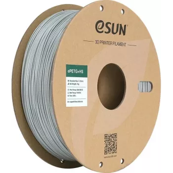 EPETG 1,75mm SOLID SILVER 1kg ESUN FILAMENTO 3D (ePETGP175SS1)