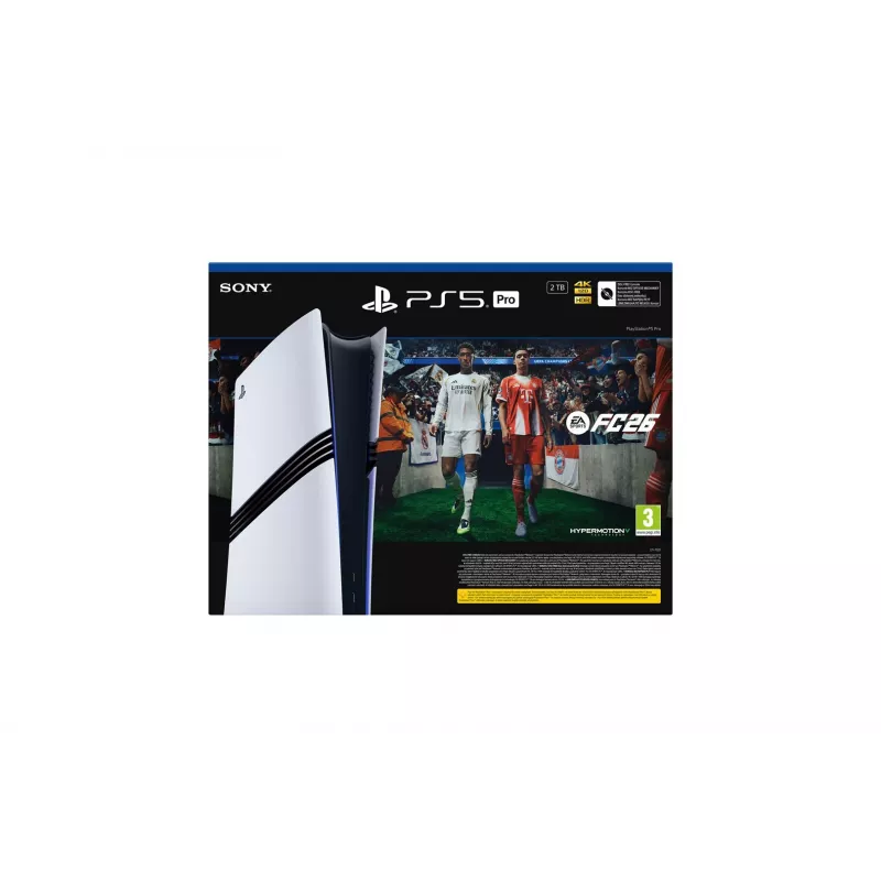 Sony Playstation 5 Pro FC26 Bundle 2 TB Wi-Fi Negro, Blanco