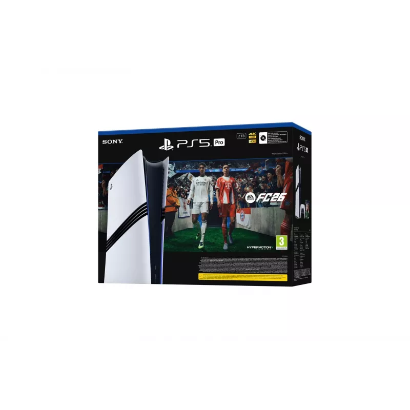 Sony Playstation 5 Pro FC26 Bundle 2 TB Wi-Fi Negro, Blanco