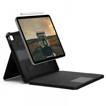 UAG Funda protectora con teclado USB-C para iPad 10.9 10 gen. / 11 (A16) con soporte para Apple Pencil (black/gray)