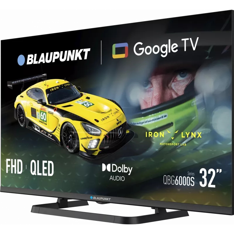 Blaupunkt TV QLED | 32QBG6000S | 32 pulgadas | Smart TV | Google TV | Negro
