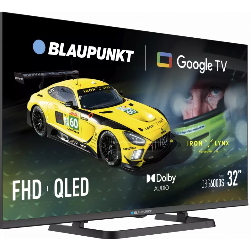 Blaupunkt TV QLED | 32QBG6000S | 32 pulgadas | Smart TV | Google TV | Negro