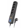Protección contra sobretensiones LF-530WA, 3L EMI/RFI, 3,0 m, negro