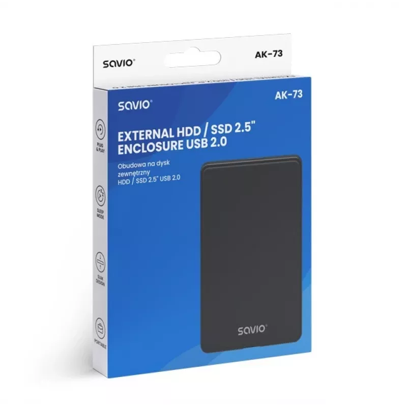 Carcasa externa para HDD/SSD AK-73 SAVIO