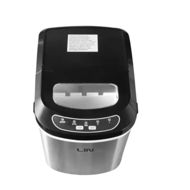 Máquina de cubitos de hielo portátil LIN ICE PRO-S12 plata