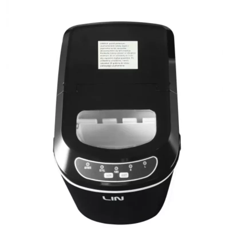 Máquina de cubitos de hielo portátil LIN ICE PRO-B12 negro