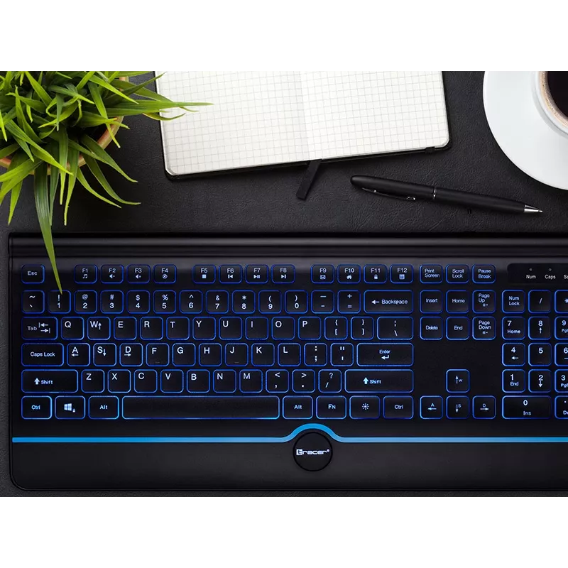 TRACER Teclado OFIS PRO USB Blanco Iluminación