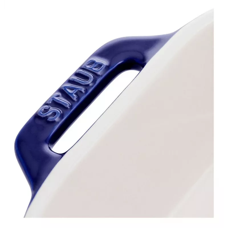 Molde rectangular de cerámica Staub, azul oscuro, 34x24x7,6